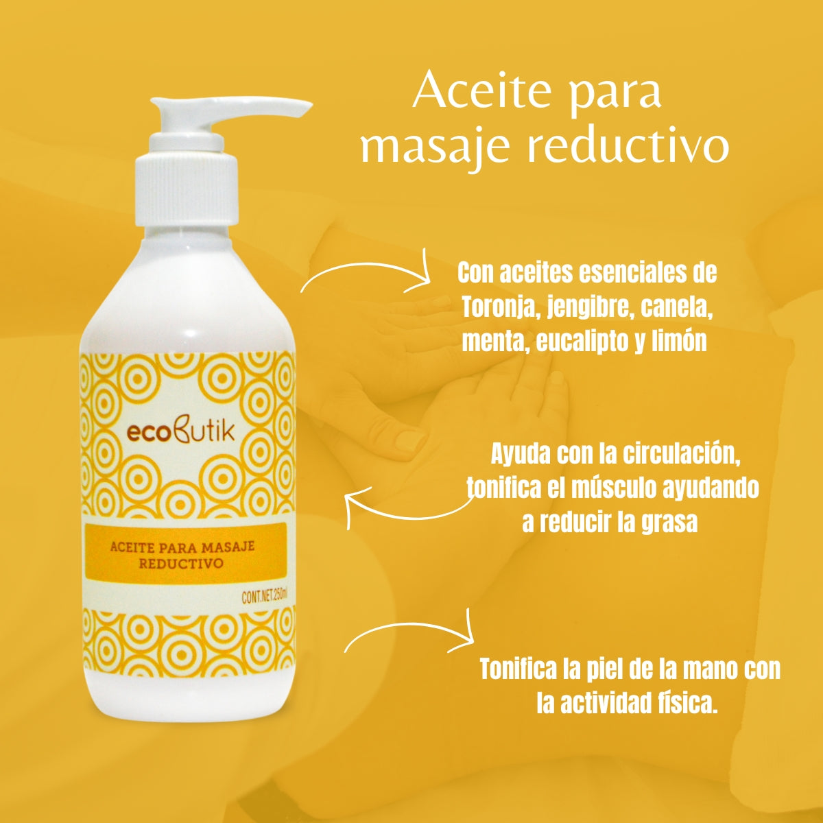 Ecobutik aceite para masaje reductivo