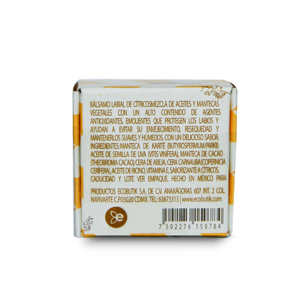 Ecobutik bálsamo labial de cítricos